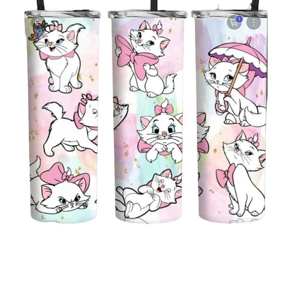 New! Aristocats Marie Tumbler 20 oz - I love these!!! - Picture 1 of 1